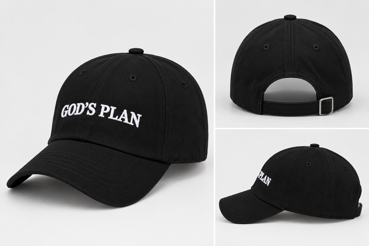 Black “GOD’S PLAN” Premium Cap