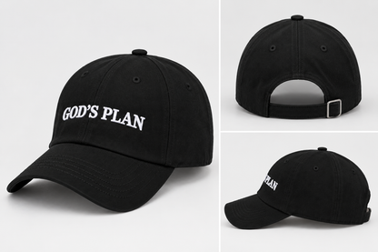 Black “GOD’S PLAN” Premium Cap