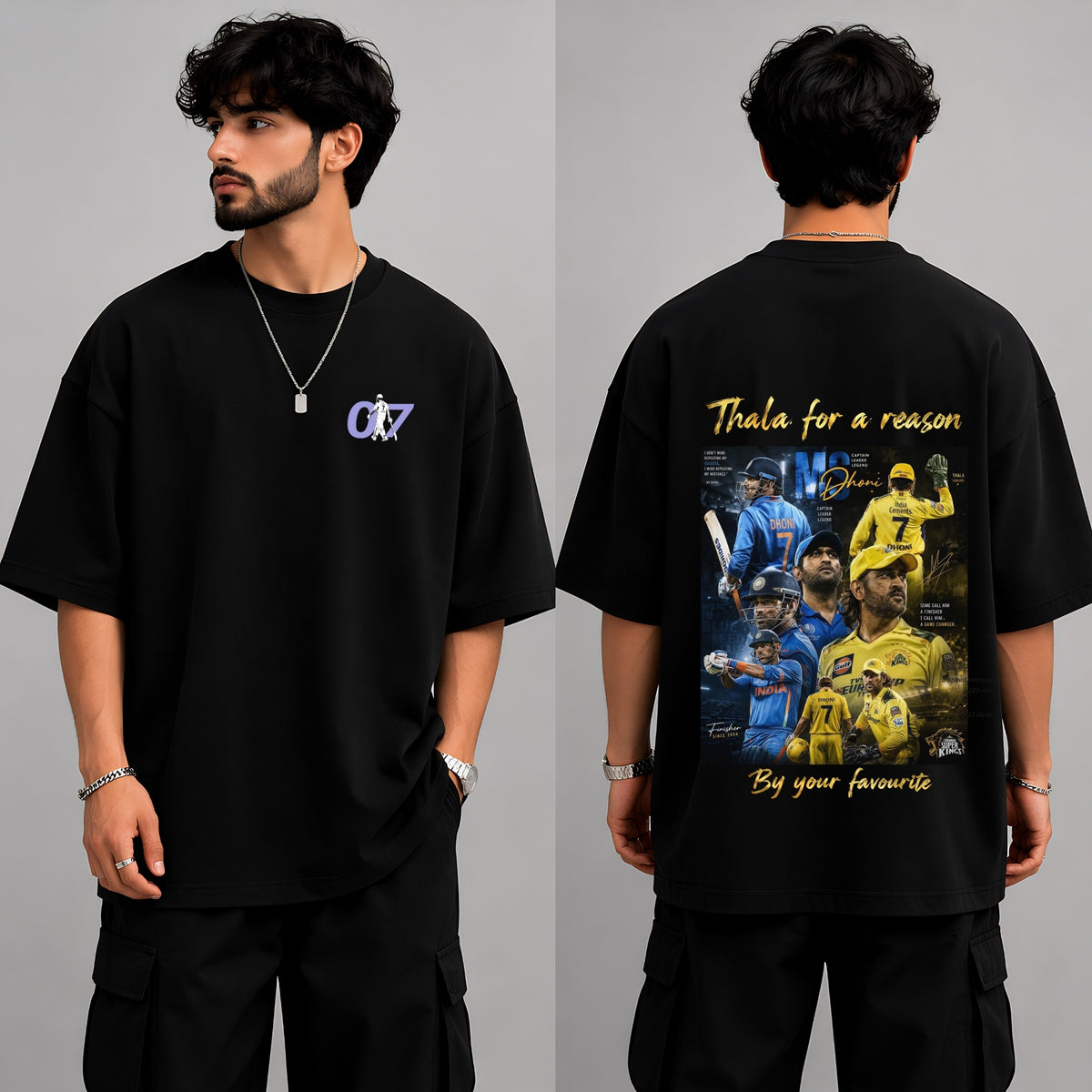 Thala - Captain Cool -MSD oversized tshirt - free delivery all over india