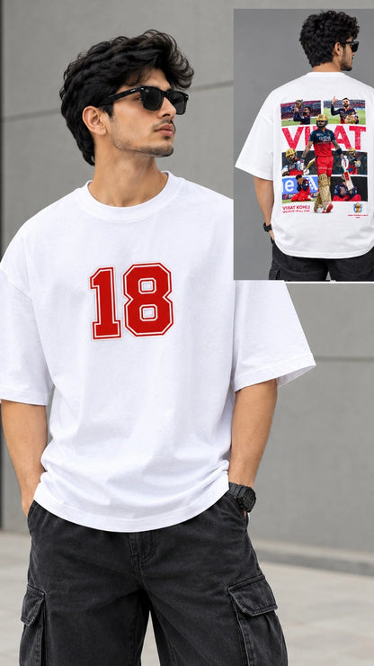 Virat -18 Oversized T-shirt- Free Delivery All over India