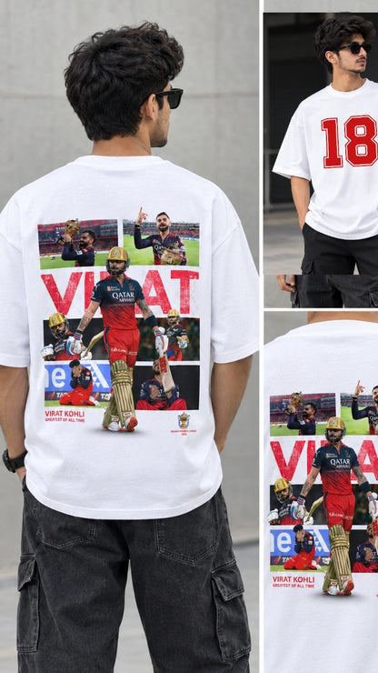 Virat -18 Oversized T-shirt- Free Delivery All over India